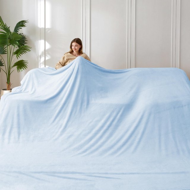 Manta polar extragrande COOVA King de 305 x 305 cm, suave y cálida