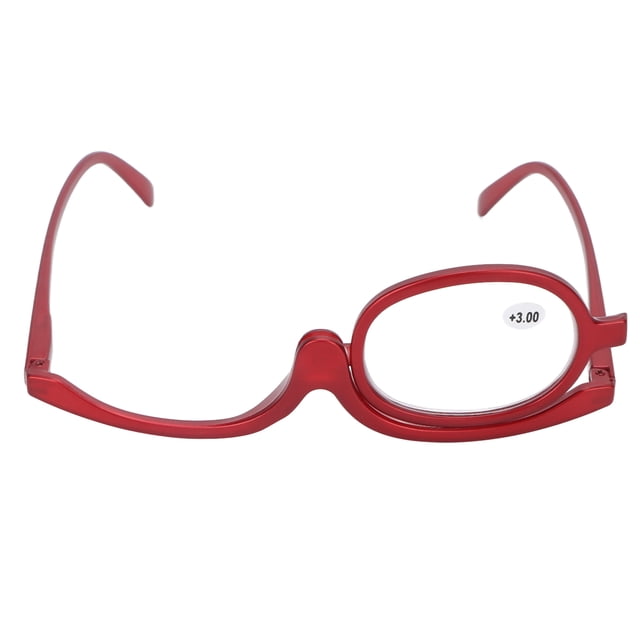 Gafas de Maquillaje Con Lupa, Gafas Giratorias de Lente única, Gafas de MaquillaJe para lectoras, Gafas de Lectura Cosmético Giratorias, USO Comodo