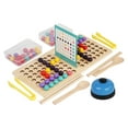 thumbnail image 2 of BotaniNest Wooden Bead Clamp Game Color Matching And Classification Game Wooden Nail Board Bead Game Counting Fine Action Skill, 2 of 7
