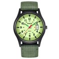 thumbnail image 1 of Kcodviy Gift Watch Band Round Work Watches for Men Construction Men Wrist Date Nylon Wrist Watches for Man Quartz Dial Strap Wrist Watch Holder for Men Men's Watch, 1 of 2
