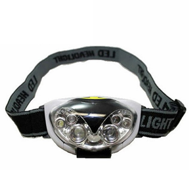Lampe Frontale Super Lumineuse 6 LED 3 Modes Phare Pêche Chasse Extérieur Torche Frontale