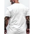 thumbnail image 3 of Playera Para Hombre - T-shirtMen's Fashion "PARIS" Letter 3D Digital Print T-Shirt, Summer Mesh Fabric, Casual Round Neck Short Sleeve Top, Street Style, Polyester, Regular Fit, Sleeve Length, Unise, 3 of 8