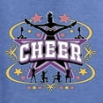 thumbnail image 5 of Wild Bobby Cheerleading All Stars Girl Sports Unisex Crewneck Graphic Sweatshirt, Vintage Heather Blue, Small, 5 of 5