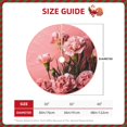 thumbnail image 2 of Salouo Delicate Pink Carnations A Christmas Tree Skirt 48" Farmhouse Christmas Decorations Snowman Xmas Tree Skirt Tree Mat for Holiday Party Decor, 2 of 8