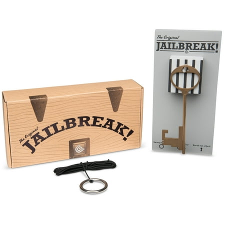 Jail Break Key Swing DIY Kit Stainless Steel Hardware and Nylon String Ring Toss Game Indoor – Outdoor for Endless Hours of Fun! (Jail Break Silver)