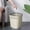 White-As shows, variant on Vxdvou Plastic Thickened Garbage Bin, Large Capacity Uncovered Trash Bin for Kitchen, Bathroom, and Bedroom, Space-Saving Design with Strong Pressure Resistance, 27x23.5x23.5cm for Easy Use