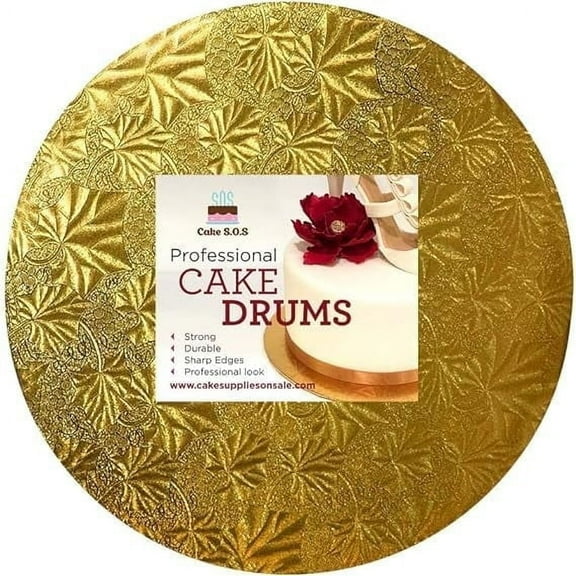 12" Gold Round Drum, 1/2" thick, single unit