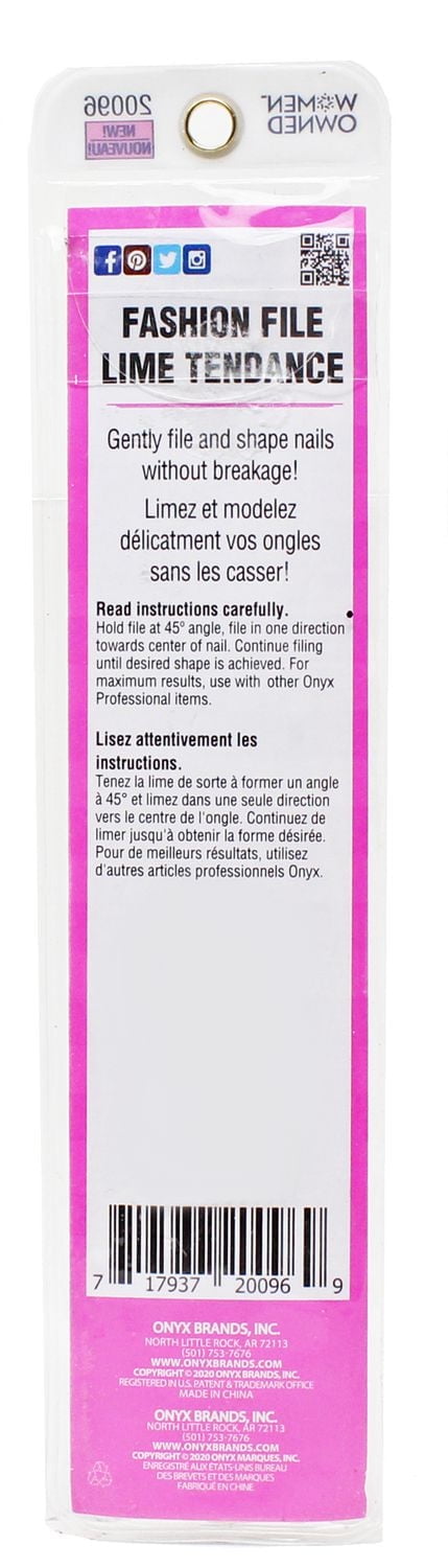 Onyx Professional 3PK 7" Nail Files, Nail File 3pk