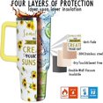 thumbnail image 5 of Nurses Gifts Nurse Tumbler with Handle & Straw - 40 oz Nurse Life Sunflower Cup Coffee Mug Gifts for Women, Graduation, Appreciation, Nurses Week, 5 of 7