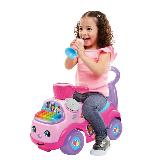 Fisher Price Little People Music Parade Heart Preschool Push Ride-On with Lights and Sounds