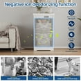 thumbnail image 4 of 13-Gallon Tilt-Out Trash Can Cabinet, Hidden Trash Bin with Deodorizing & Negative Ion Technology, Pet-Proof Design for Kitchen, Dining Room, Living Room, White, 4 of 6