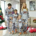 thumbnail image 4 of BULLPIANO Family Matching Halloween Pajamas Set Funny Print Tops Long Pants 2 Pieces Holiday PJS Set, 4 of 8
