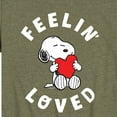 thumbnail image 3 of Peanuts - Feelin Loved  - Toddler And Youth Short Sleeve Graphic T-Shirt, 3 of 6