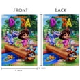 thumbnail image 4 of Dora-South Park -bandera de jardín temática. Regalo perfecto para fans, amigos y familiares, ideal para actividades al aire libre y decoración de fiestas.28CM*45CM, 4 of 5