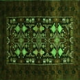 thumbnail image 1 of Ahgly Company Indoor Square Oriental Green Industrial Area Rugs, 5' Square, 1 of 4