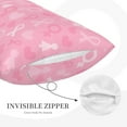 thumbnail image 3 of Honeii Breast Cancer Awareness Decorative Throw Pillow Case - Elevate Your Couch, Sofa, or Bed with Stylish Home Decor, Perfect Gift Idea-14"x20", 3 of 6