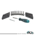 thumbnail image 5 of HB 112-Piece Magnetic Nut Driver & Bit Set KKM002-U, Phillips Pozi Slotted Hex Star Square Spline Tri-Wing Torq Clutch Bits, Magnetic Holder, Socket Adapter, Screwdriver Handle, Case, Made in Taiwan, 5 of 7