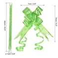 thumbnail image 2 of Uxcell 2.8inch Pull Bows Present Wrapping String Bows Ribbon Gold Thread Style Green 40 Pack, 2 of 6