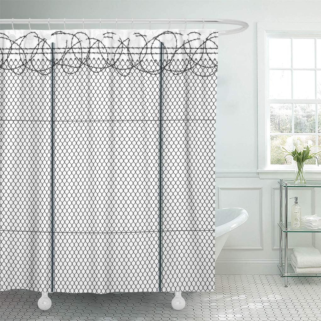 CYNLON Protection Wire Fence Prison Pole Barbed Boundary Law Separation