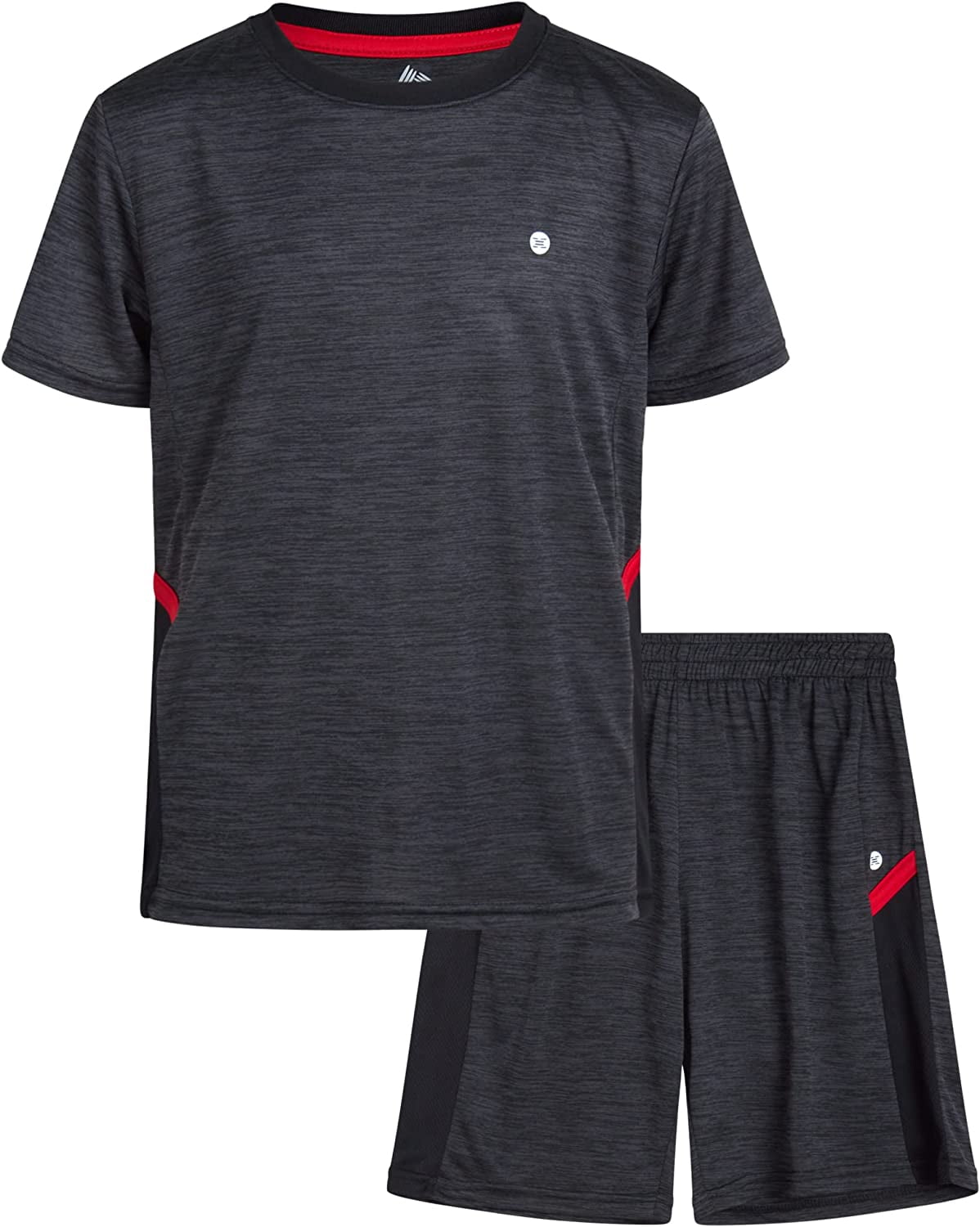 RBX Boys' Activewear Short Set Short Sleeve TShirt and Gym Shorts