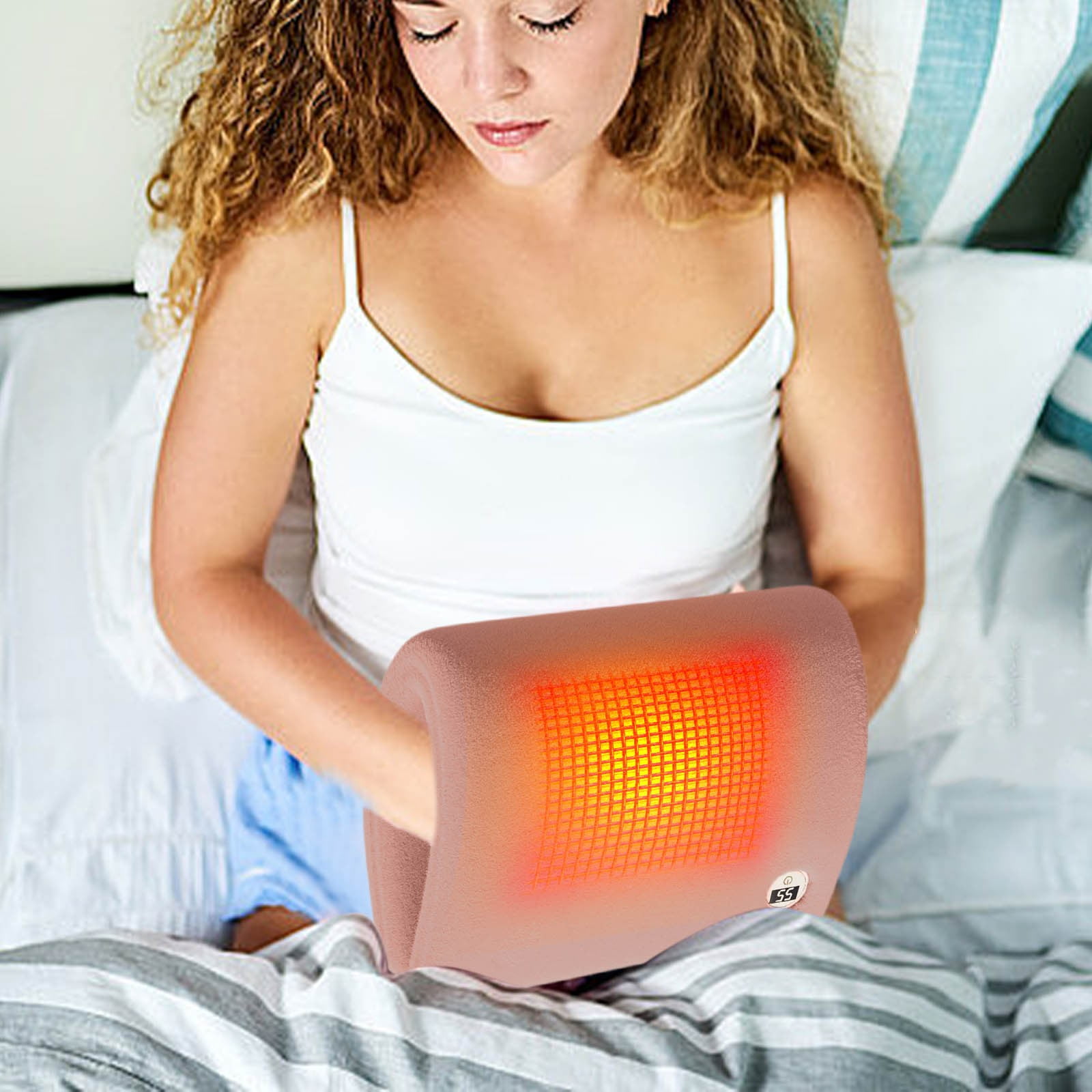HongHeng USB Hand Warmers Rechargeable, Display Temperature, Lightweight, Reusable, Suitable for Both Men and Women