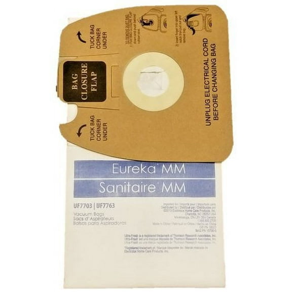 Eureka MM Micro-lined Mighty Mite & Sanitaire Allergen Filtration Vacuum Cleaner Bags 12 Pack by Electrolux Home Care Products Inc.