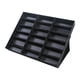 thumbnail image 1 of Estuches De Almacenamiento Para Exposición De Gafas De Cuero PU, 18 Rejillas, Cubierta Plegable, Caja Organizadora Para Gafas De Sol, 1 of 8