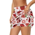 thumbnail image 5 of Uorisango Ladybug Strawberry Women's Tennis Skirt Casual Versatile Women's Active Performance Skort Fashionable Soft Daily Wear with Pockets for Workout Pickleball Running, 5 of 7