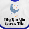 thumbnail image 4 of Inktastic My Yia Yia Loves Me Yiayia for Grandchild Boys or Girls Baby Bib, 4 of 4