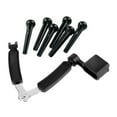 thumbnail image 2 of 2 Set Guitar Accessories: 1 Set Bridge Pins Saddle Nut Parts Black & 1 Pcs 3 in 1 Guitar Peg String Winder, 2 of 10