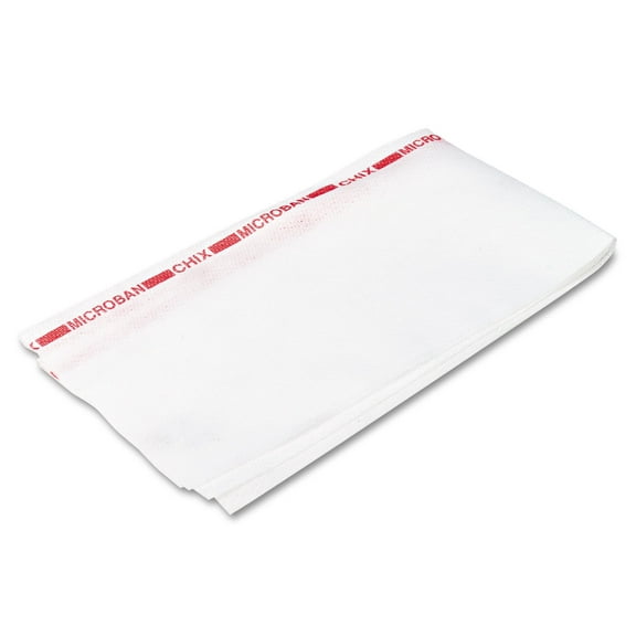 Chix 8250 13 in. x 24 in. Reusable Fabric Food Service Towels - White (150/Carton)