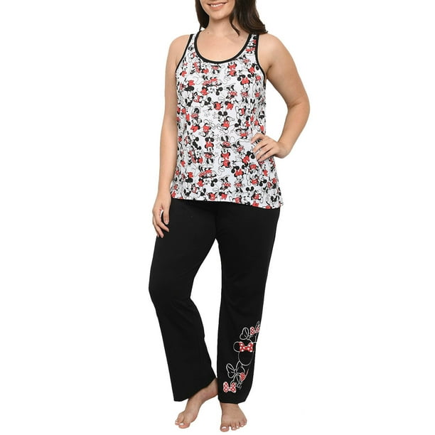 Disney Disney Womens Plus Size Minnie Mouse AllOver Tank Top Pajama