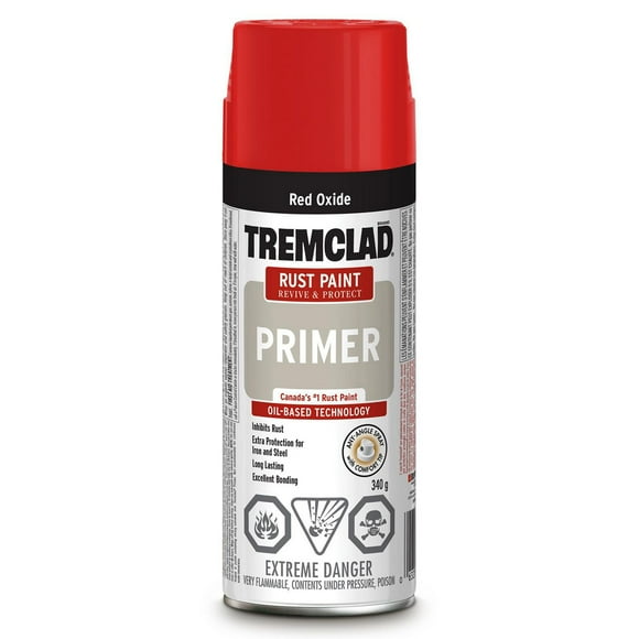 Apprêt antirouille Tremclad en rouge oxide 340g