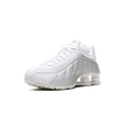 thumbnail image 4 of NIKE GRADE SCHOOL Shox R4 GS "White Bright Crimson Metallic Silver" CW2626 101 CW2626 101 from Stadium Goods, 4 of 8