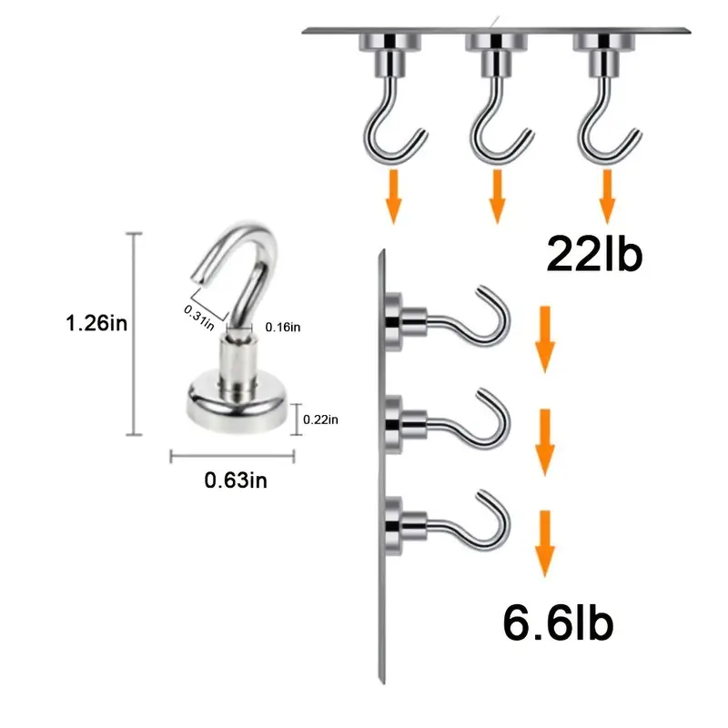 JKLRPES Super Strong Hooks,Heavy Duty Hooks For