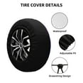 thumbnail image 2 of Naloa Purple Starry Sky Antelope PVC Leather Spare Tire Wheel Cover for Car Truck SUV Camper Trailer Universal Fit many size17 inch, 2 of 6