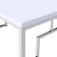 thumbnail image 6 of Steve Silver Alize Writing Desk in White and Chrome Metal, 6 of 10