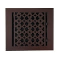 thumbnail image 2 of Prima Floor Vent Cover / Register 8” x 8” with Damper – Cast Aluminum, Powder Coated, Repaintable, Tudor Mushroom Design, Decorative HVAC Vent for Floors, Walls & Ceilings (VR 100), 2 of 11
