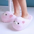 thumbnail image 3 of Cute Fuzzy Alpaca Plush Slippers- Animal Slippers Novelty Llama Slippers Non-Slip Warm Slippers for Ladies Children, 3 of 18