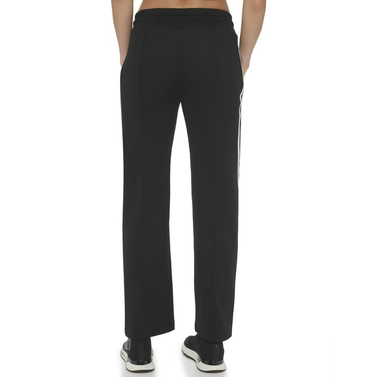 DKNY Sport Womens High Rise Side Stripe Drawstring Pants