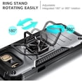 thumbnail image 5 of Nagebee Case for Samsung Galaxy S8 with Screen Protector (Soft Full Coverage), Full-Body Protective [Military-Grade], Magnetic Car Mount Ring Holder, Heavy-Duty Durable Case (Black), 5 of 7