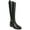 Black, variant on Womens Bridgett Block Heel Faux Leather Knee-High Boots