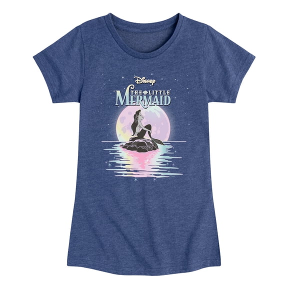 Disney - Ariel Moon Stars Fitted Short Sleeve Graphic T-Shirt