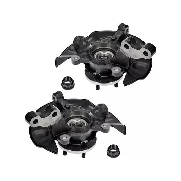Front Steering Knuckle Set - Compatible with 2003 - 2008 Toyota Corolla 2004 2005 2006 2007