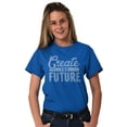 thumbnail image 4 of Inspirational Create The Future Quote Women's Plus Size Graphic Tee Brisco Brands 5X, 4 of 5