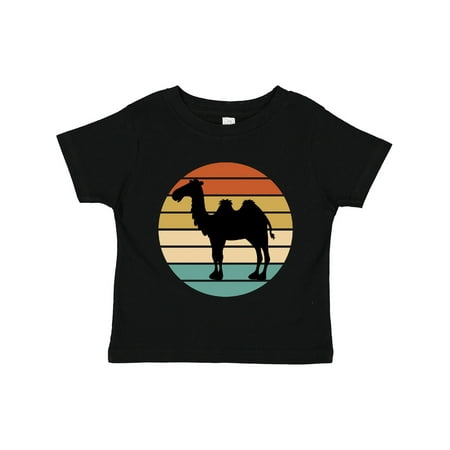 

Inktastic Camel Silhouette Retro Sunset Gift Toddler Boy or Toddler Girl T-Shirt