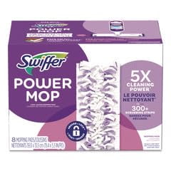 Mop Swiffer PowerMop multisuperficie para limpieza de suelos, con 8 almohadillas