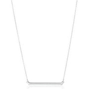 Amazon Essentials womens Sterling Silver Horizontal Bar Necklace, 18"