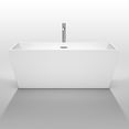 thumbnail image 3 of Wyndham Collection WCBTK151463 Sara Sara White 63 in. Soaking Bathtub with Chrome Drain, 3 of 4