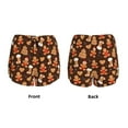 thumbnail image 3 of Gaeub Christmas Gingerbread Cookies Print Women's Athletic Shorts,High Waisted Running Shorts,Pocket Sporty Short,Gym Elastic Workout Shorts-Small, 3 of 7